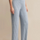 Thumbnail: Dawn Smocked Rib Pant | Light Denim