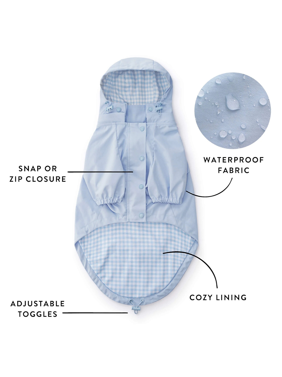 Thumbnail: Dog Raincoat | Sky Blue
