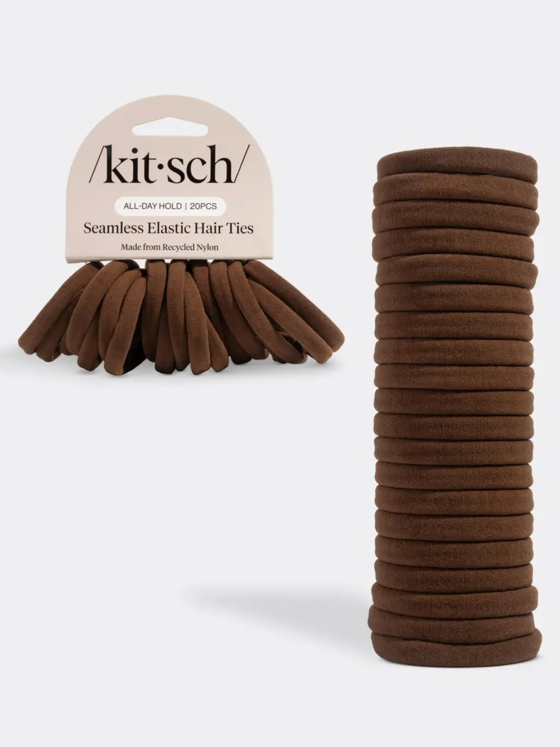 Eco-Friendly Nylon Elastics 20pc | Chocolate