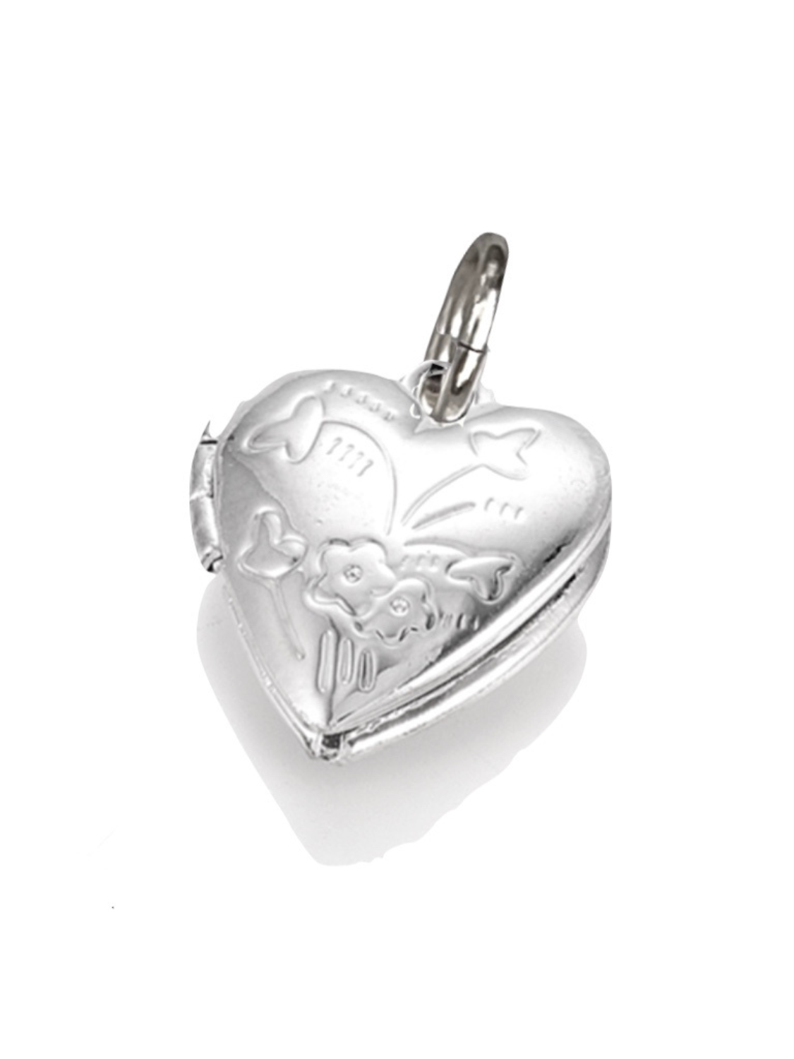 Locket Silver Heart Charms