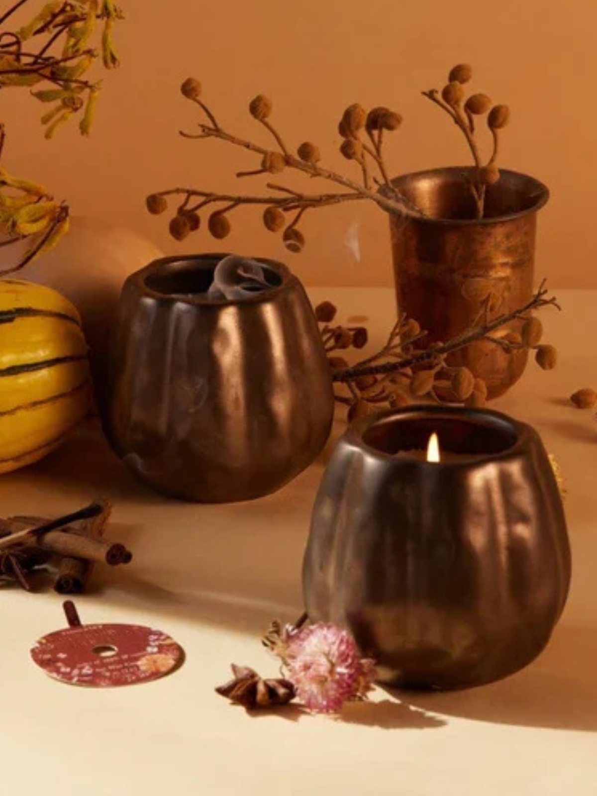 9oz Bronze Pumpkin Candle