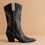 Thumbnail: Halle Cowboy Boots | Black