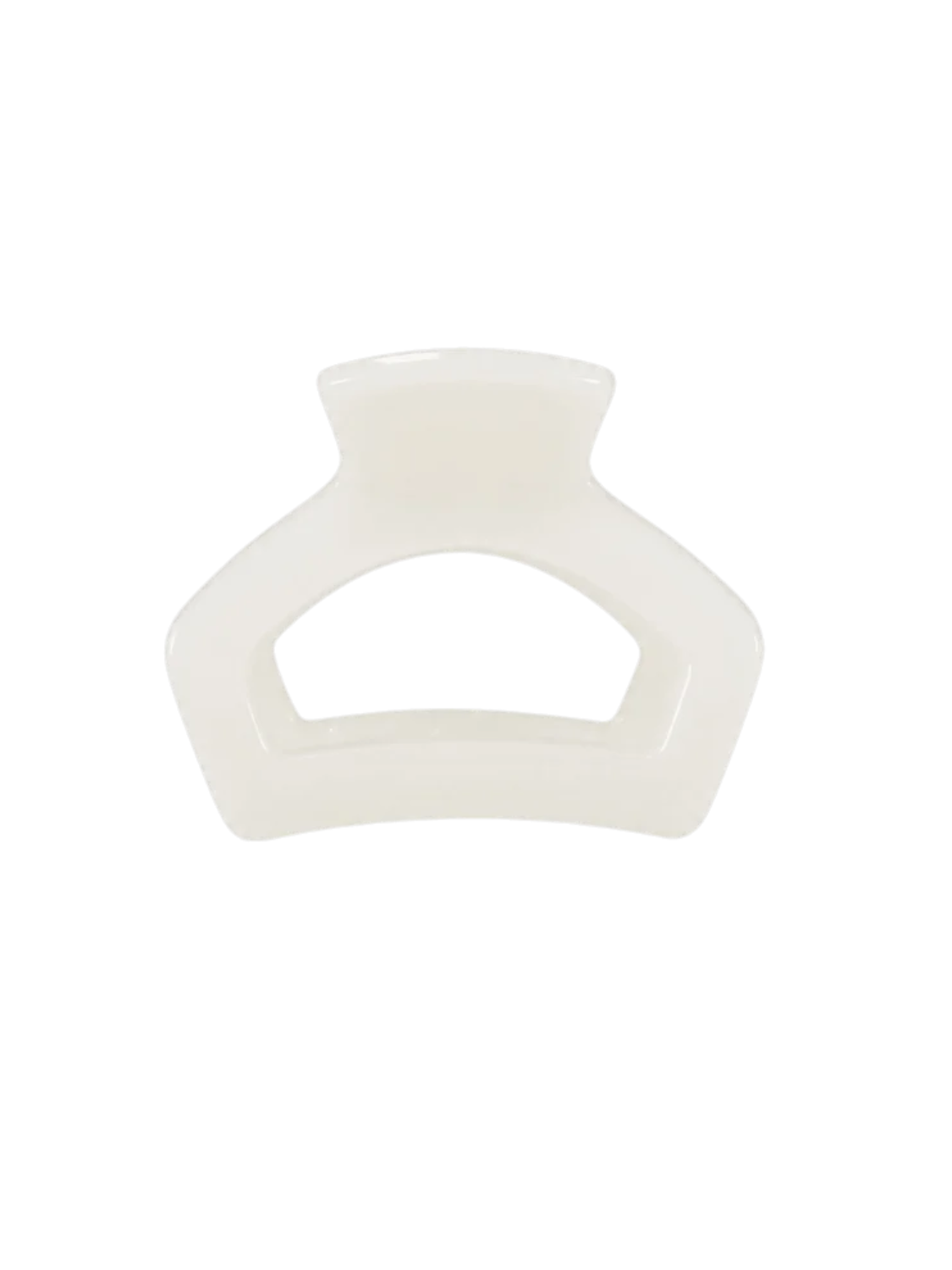 Open Petite Hair Clip | Coconut White