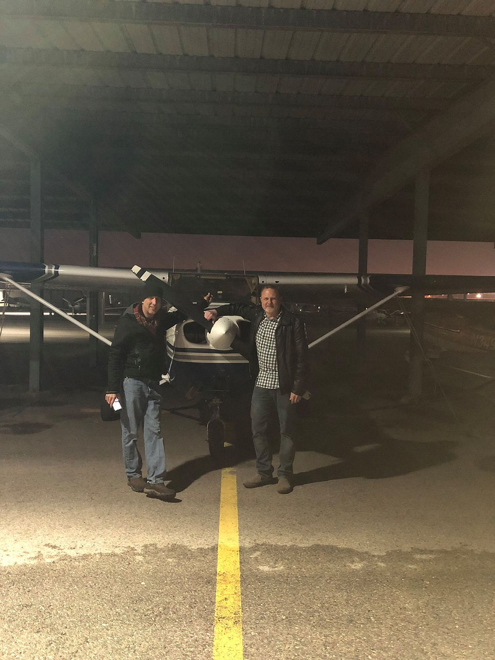 Lou and Scott outside N97075 