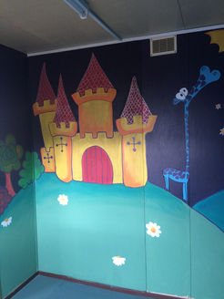 And the painting begins!
