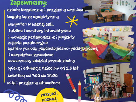 Zapraszamy do naszej szkoły