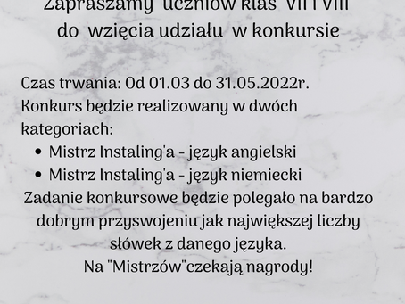 Szkolny konkurs językowy