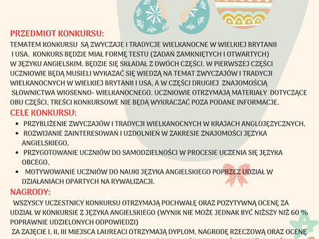Zapraszamy do udziału w konkursach.