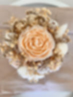 bouquet de fleurs Gloria en bougies et fondants, en cire végétale et parfum de Grasse, avec de véritables fleurs séchées