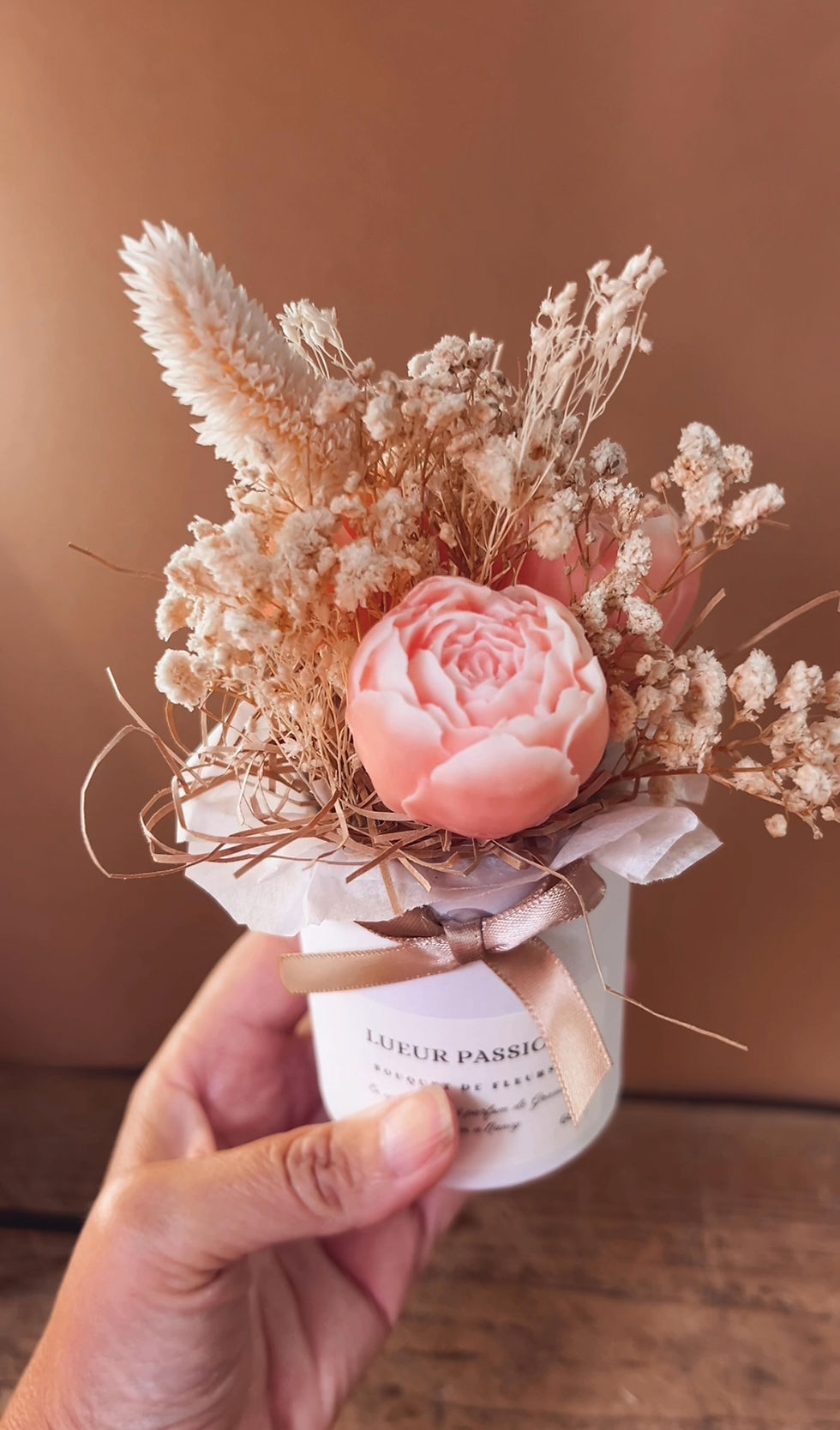 Miniature : Le mini bouquet de fleurs en cire en  fondants