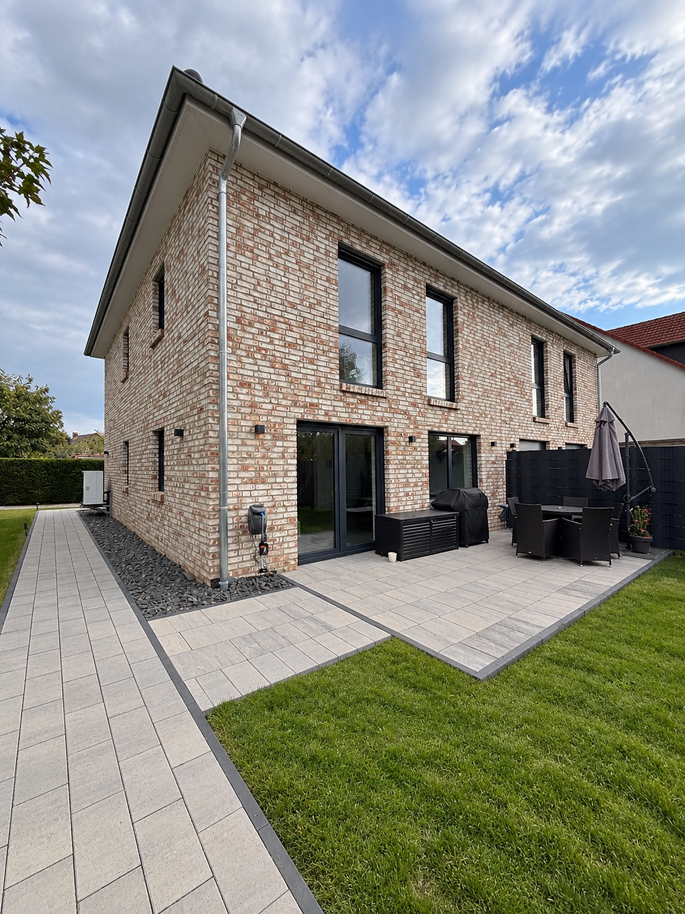 Hausansicht hinten Terrasse