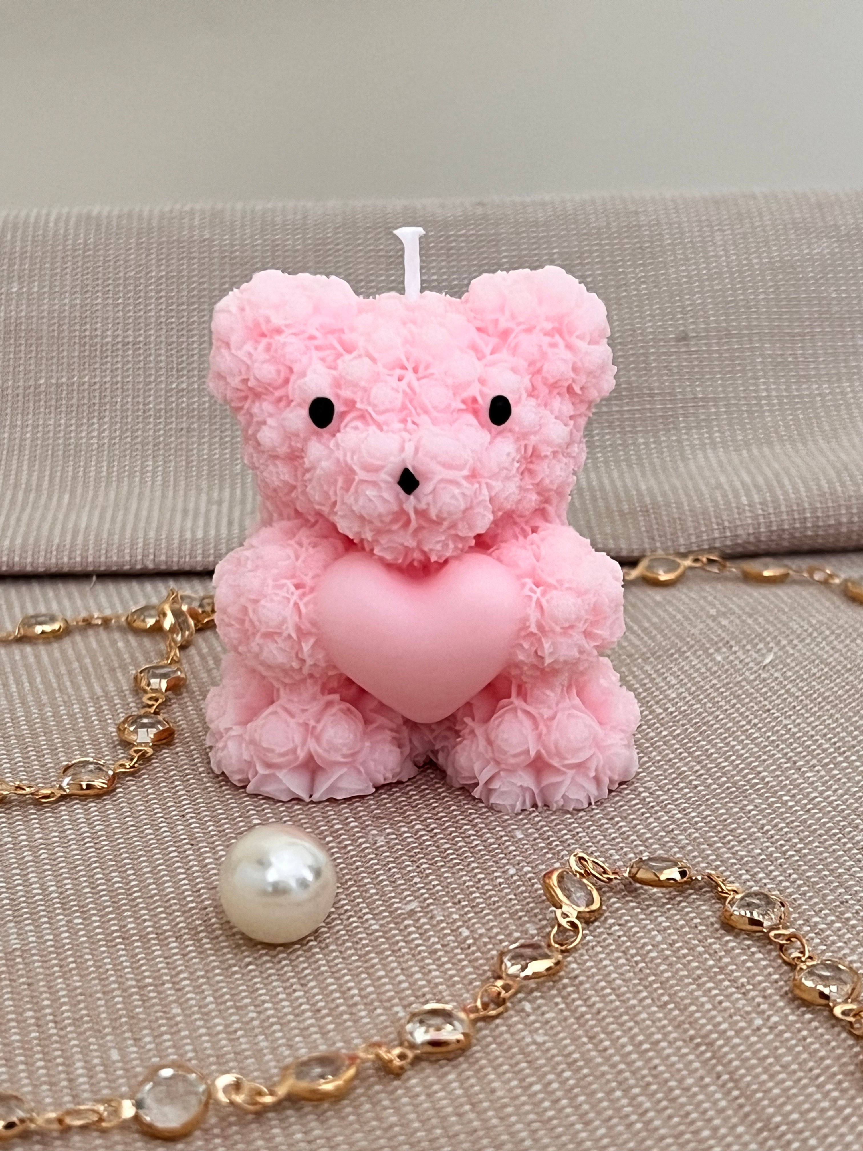 Bougie le nounours coeur Licorne