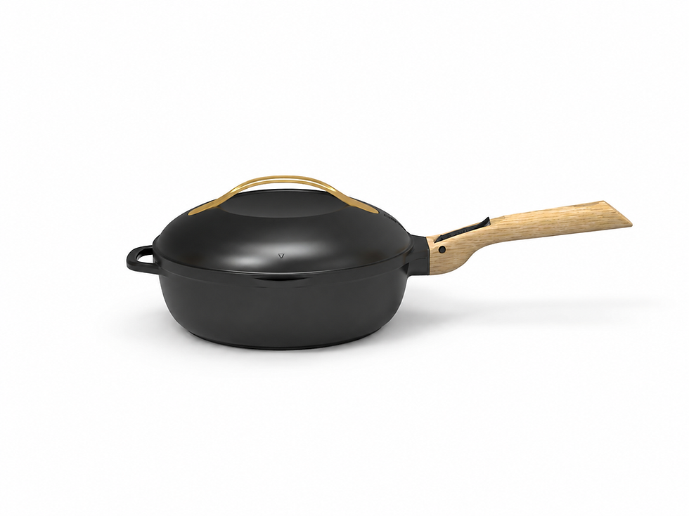FABULEUSE POÊLE 8 EN 1 NOIRE 24CM