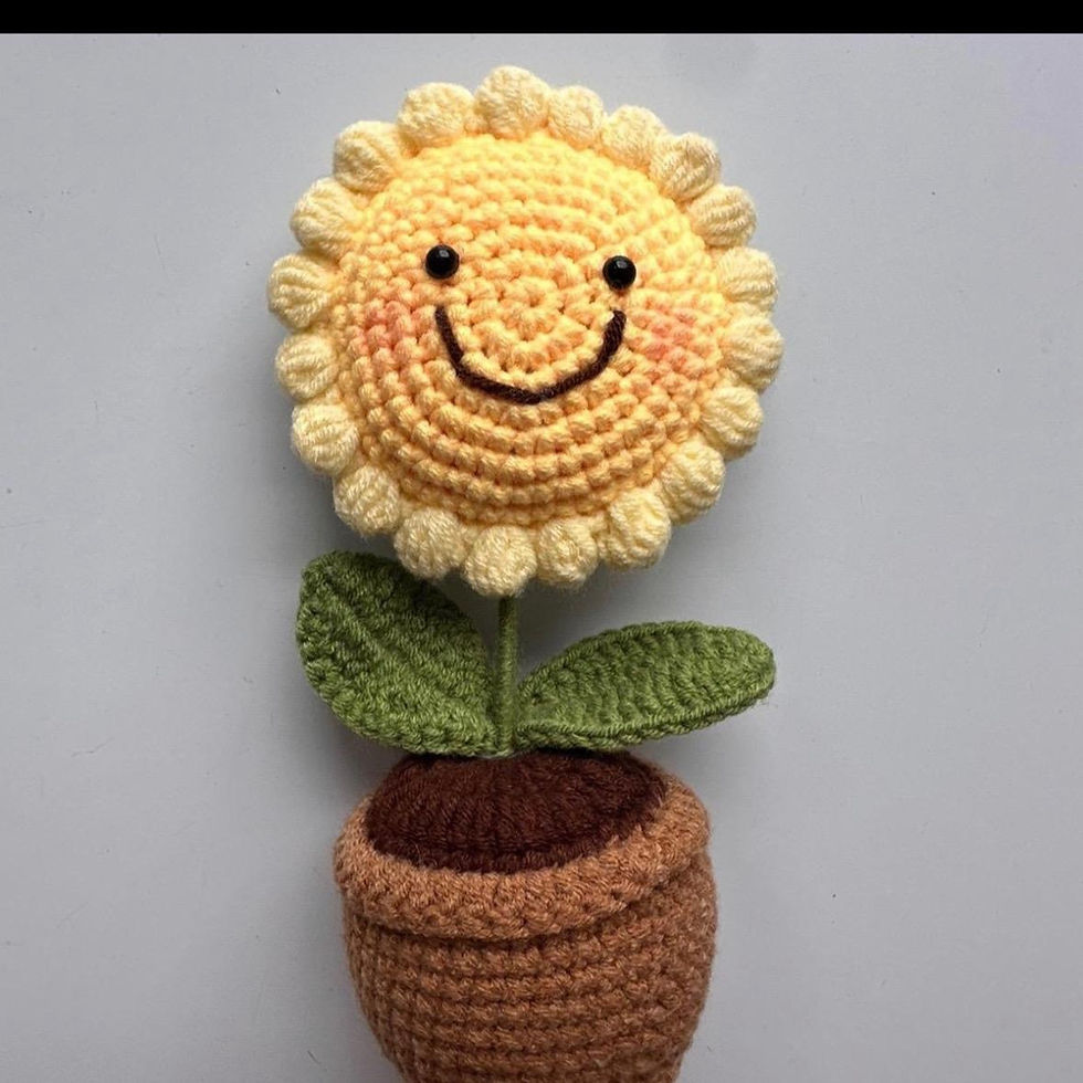 Thumbnail: Handmade Crochet Flowers Pot