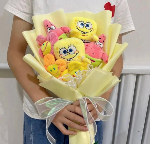 Spongebob Plush Bouquet | LenChrie Spongebob Plush Bouquet | LenChrie