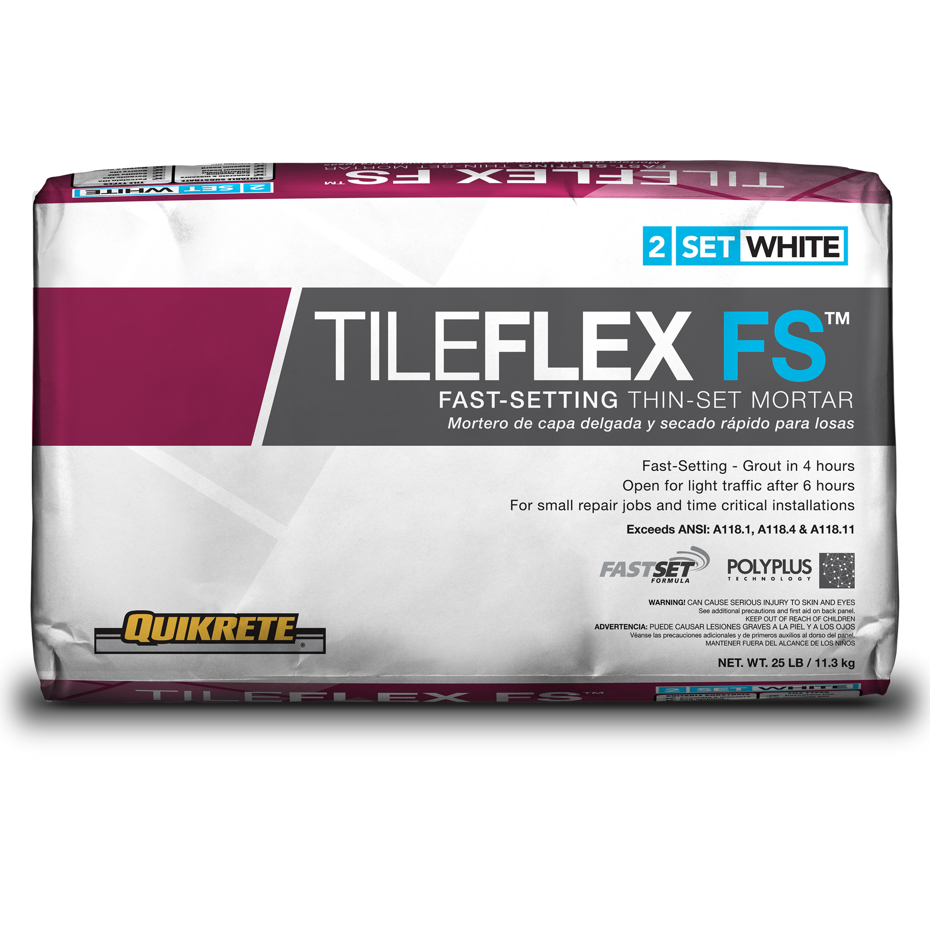 TILEFLEX FS™ Fast-Setting Thin-Set Mortar