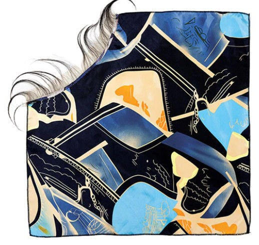 Miniatura: JANET COLLECTION LA FICHU BANG LACE SCARF