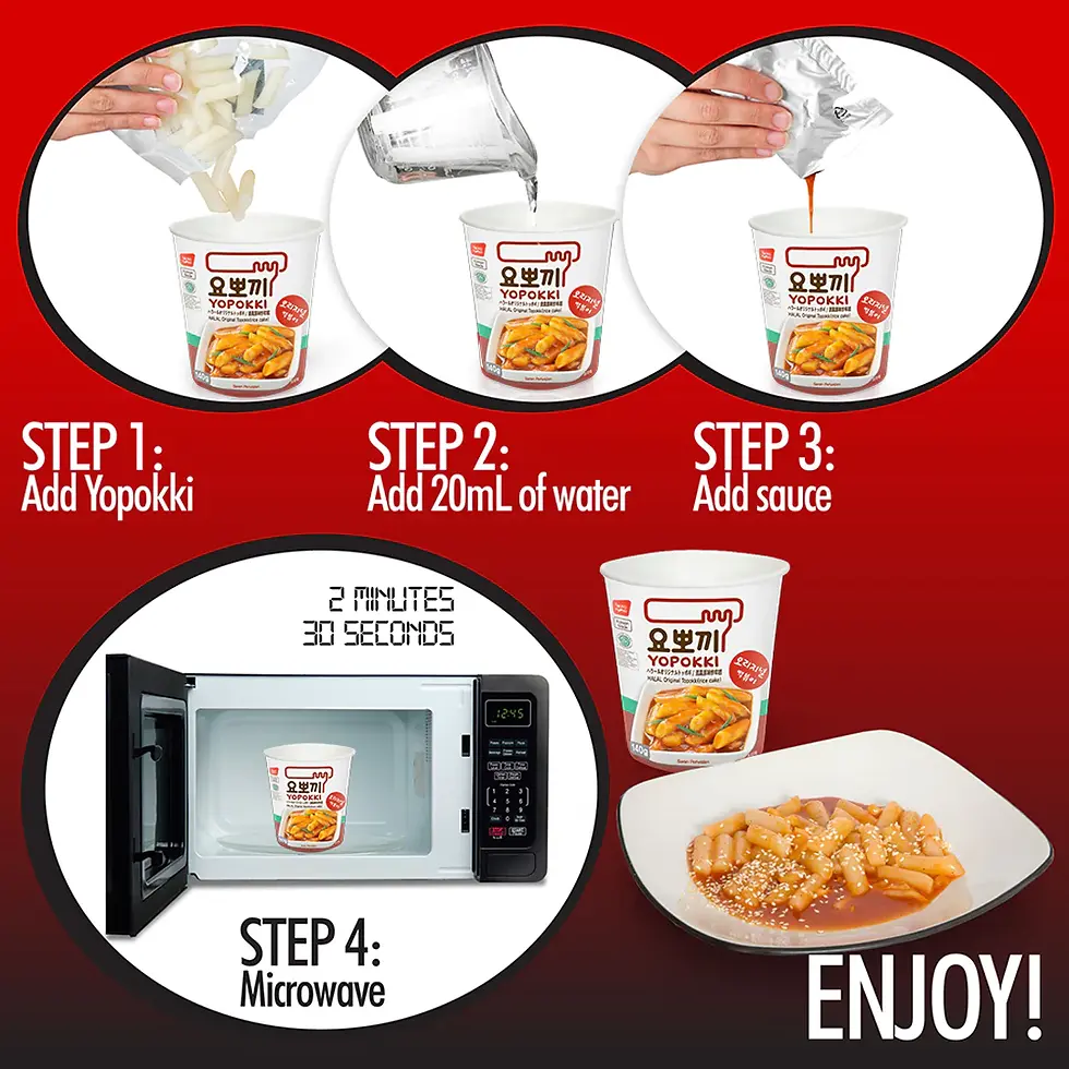 Miniatura: YOPOKKI HALAL SPICY TOPOKKI CUP 140G 1520