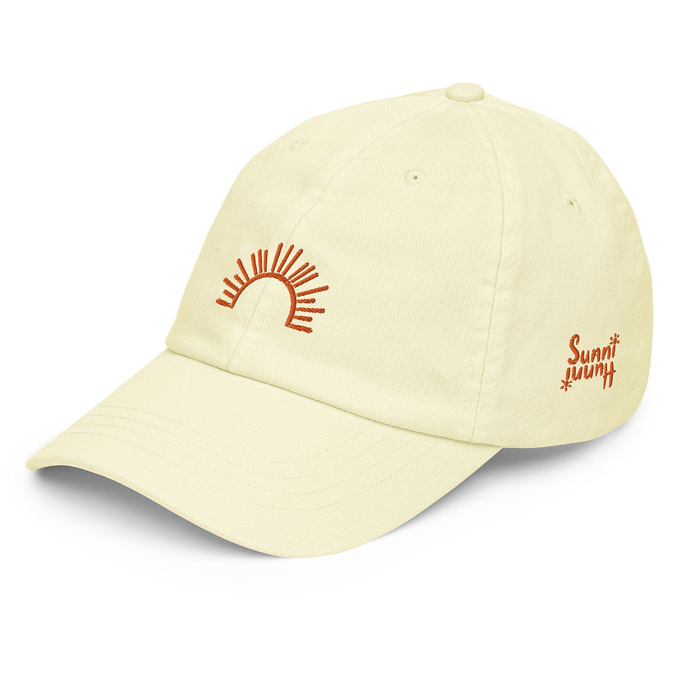 Thumbnail: Cute trucker beach hat, sunnihunni beach hat, pink trucker hat, cute beach hat, girlie hat, vacation hat, sunchaser clothing,