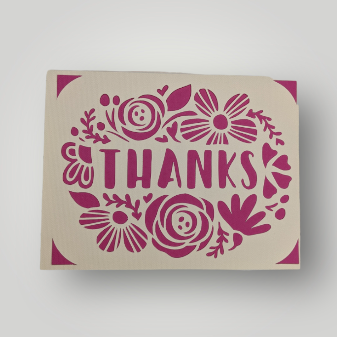 Thanks Floral Card