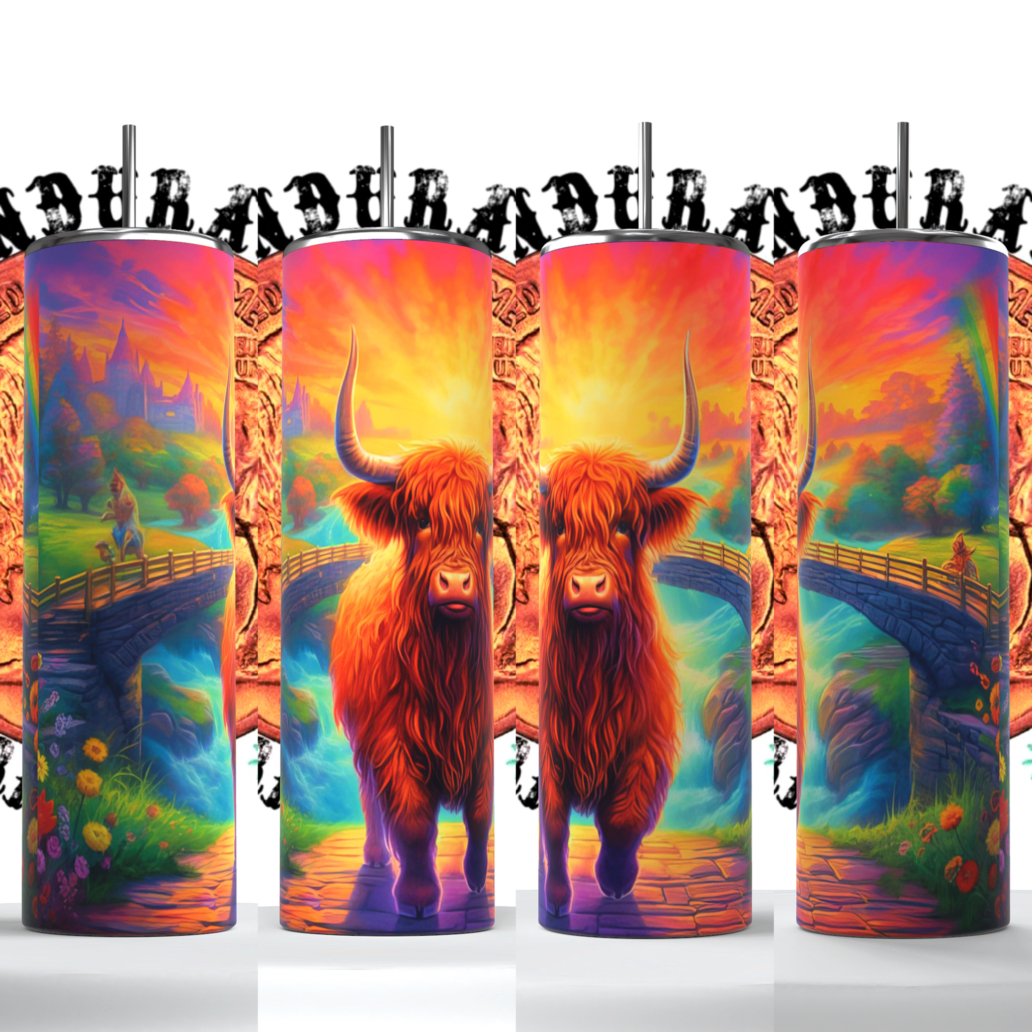 Fluffy Cow & Pond Tumbler