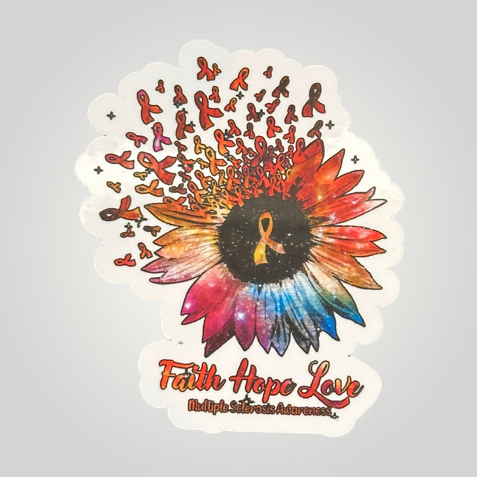 Thumbnail: MS Awareness Stickers White