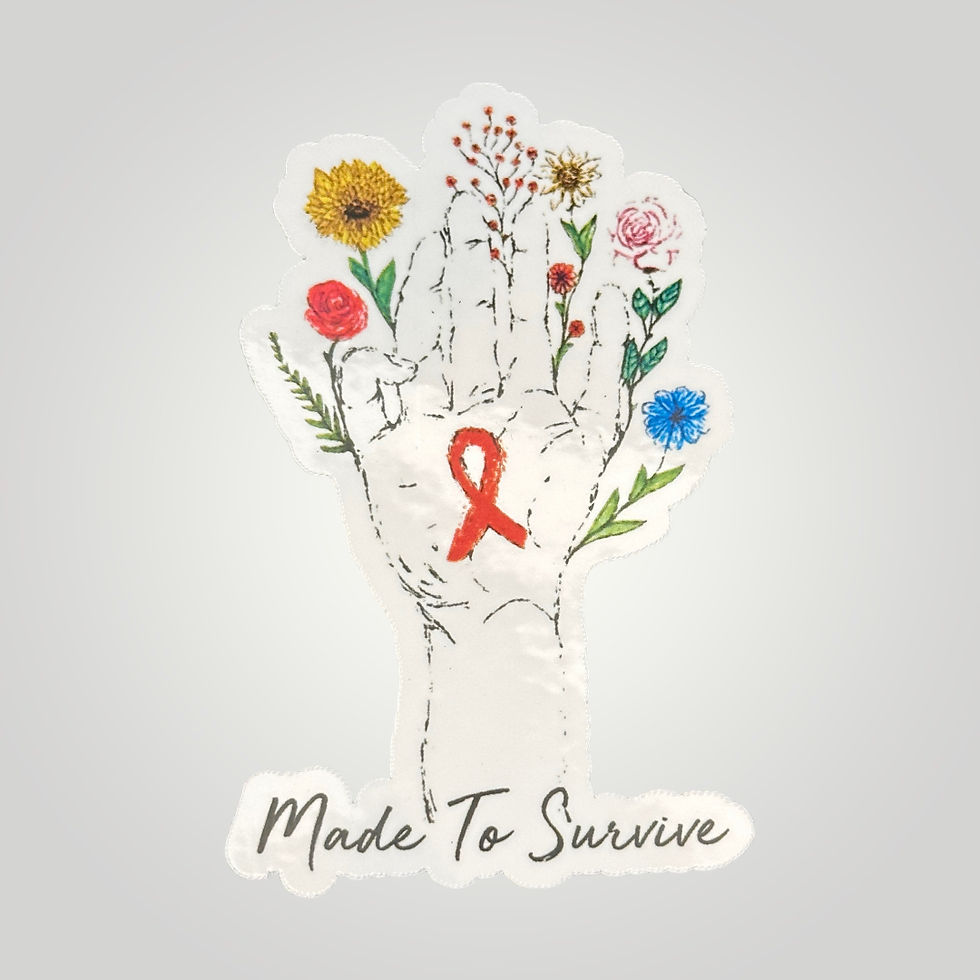 Thumbnail: MS Awareness Stickers White