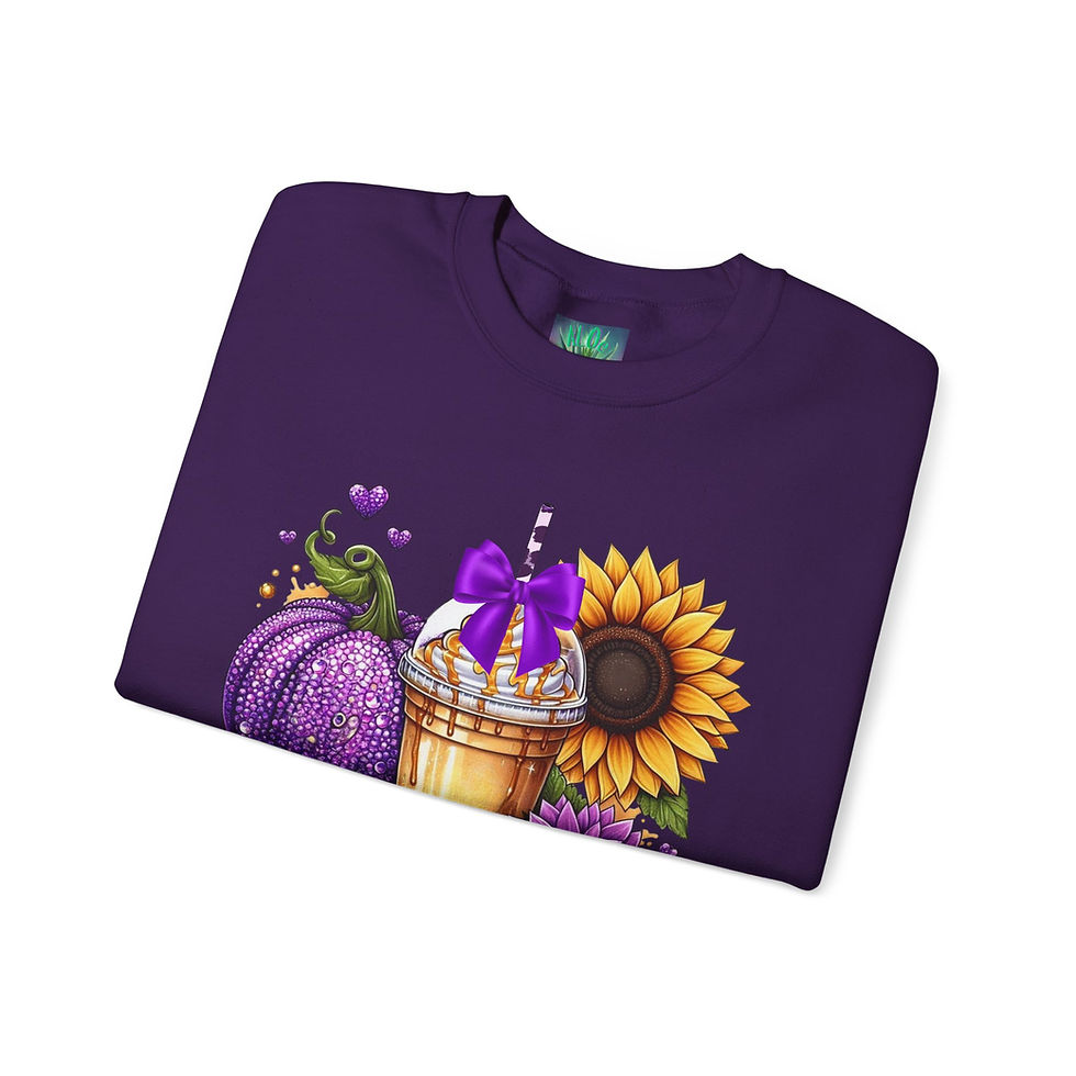 Thumbnail: Fall Vibes Crewneck Sweatshirt, Autumn Apparel, Pumpkin Spice Sweatshirt