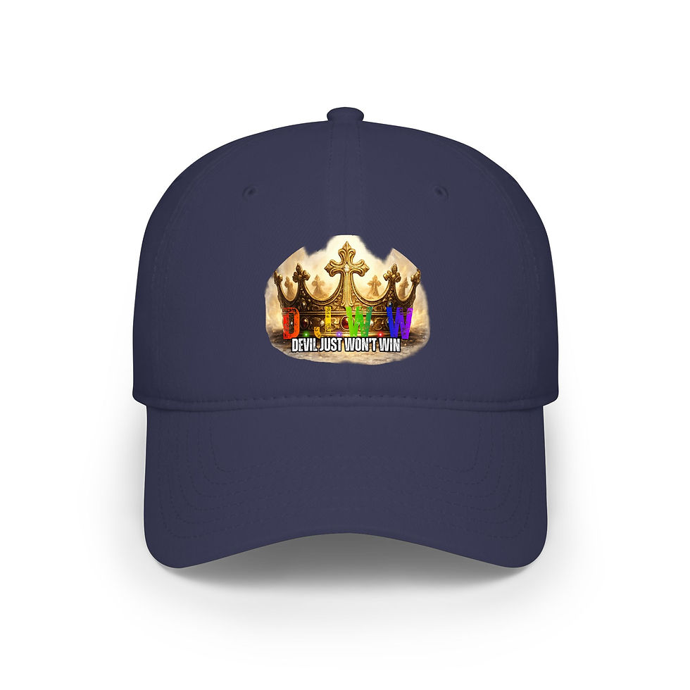 Thumbnail: DJWW Crown Snapback – Devil Just Won’t Win | Faith Victory Statement Hat