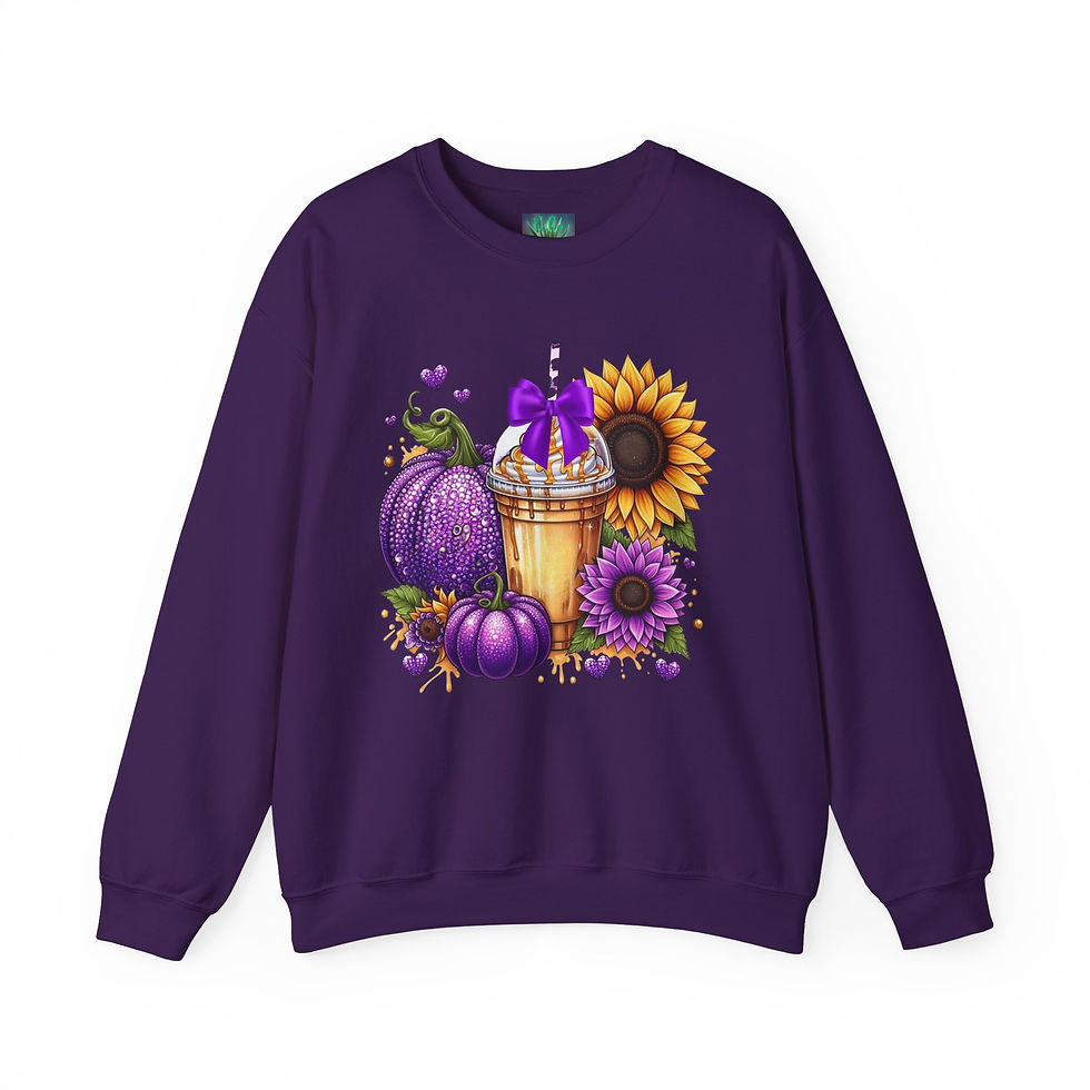 Thumbnail: Fall Vibes Crewneck Sweatshirt, Autumn Apparel, Pumpkin Spice Sweatshirt