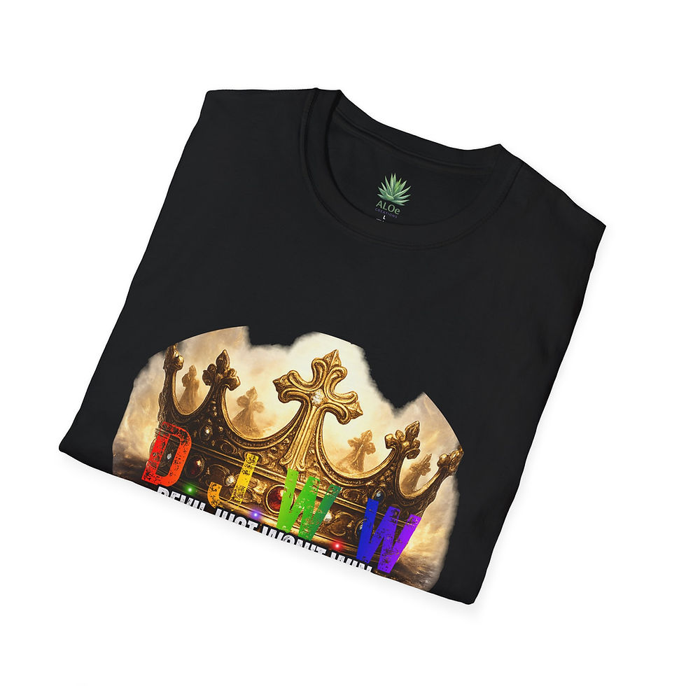 Thumbnail: DJWW Crown Tee – Devil Just Won’t Win | Faith Victory Statement Shirt