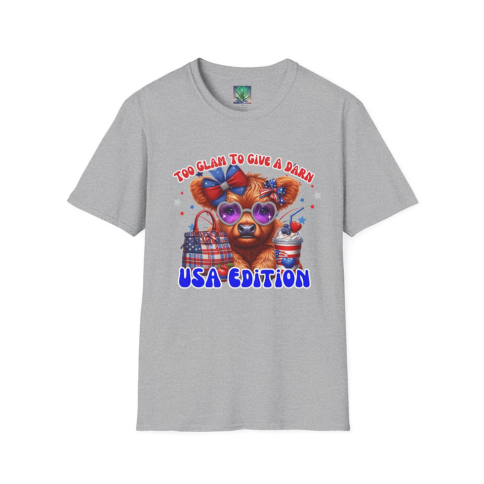 Thumbnail: Too Glam to Give a Darn USA Edition Unisex T-Shirt, Summer Shirt