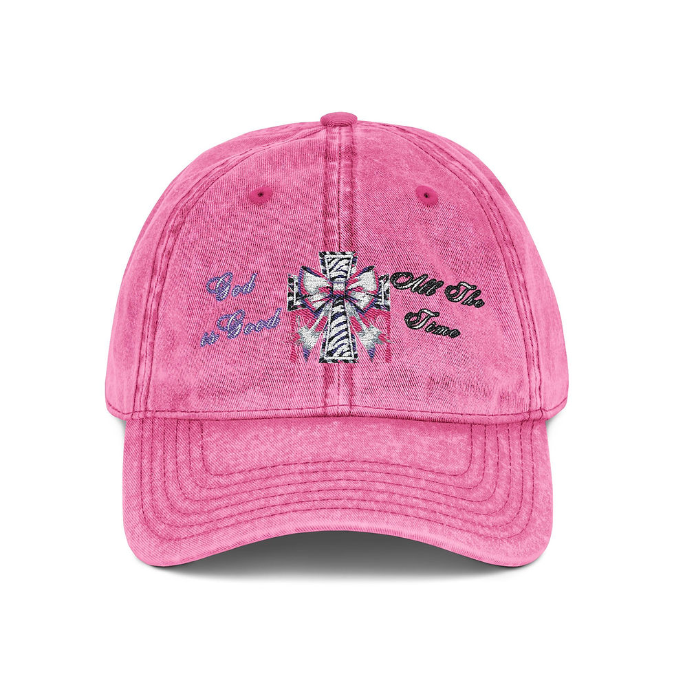 Thumbnail: Vintage Embroidered Cap God is Good, Perfect Gift for Friends and Family