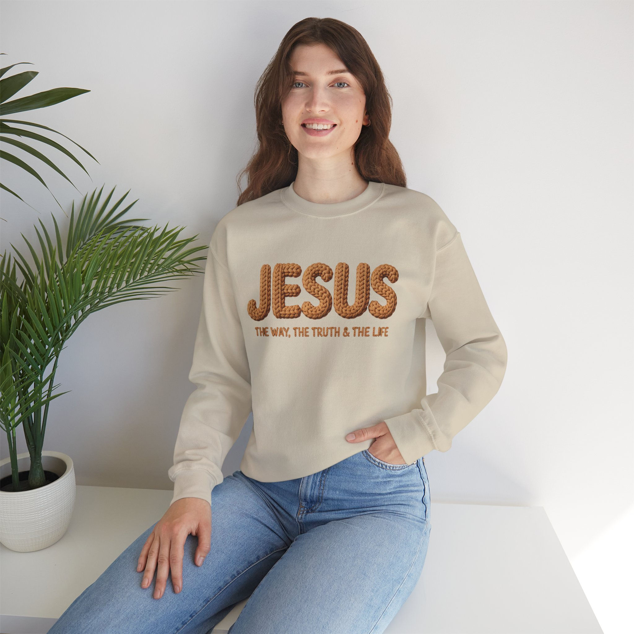 The Way The Truth The Life Sweatshirt — Jesus Christian Crewneck