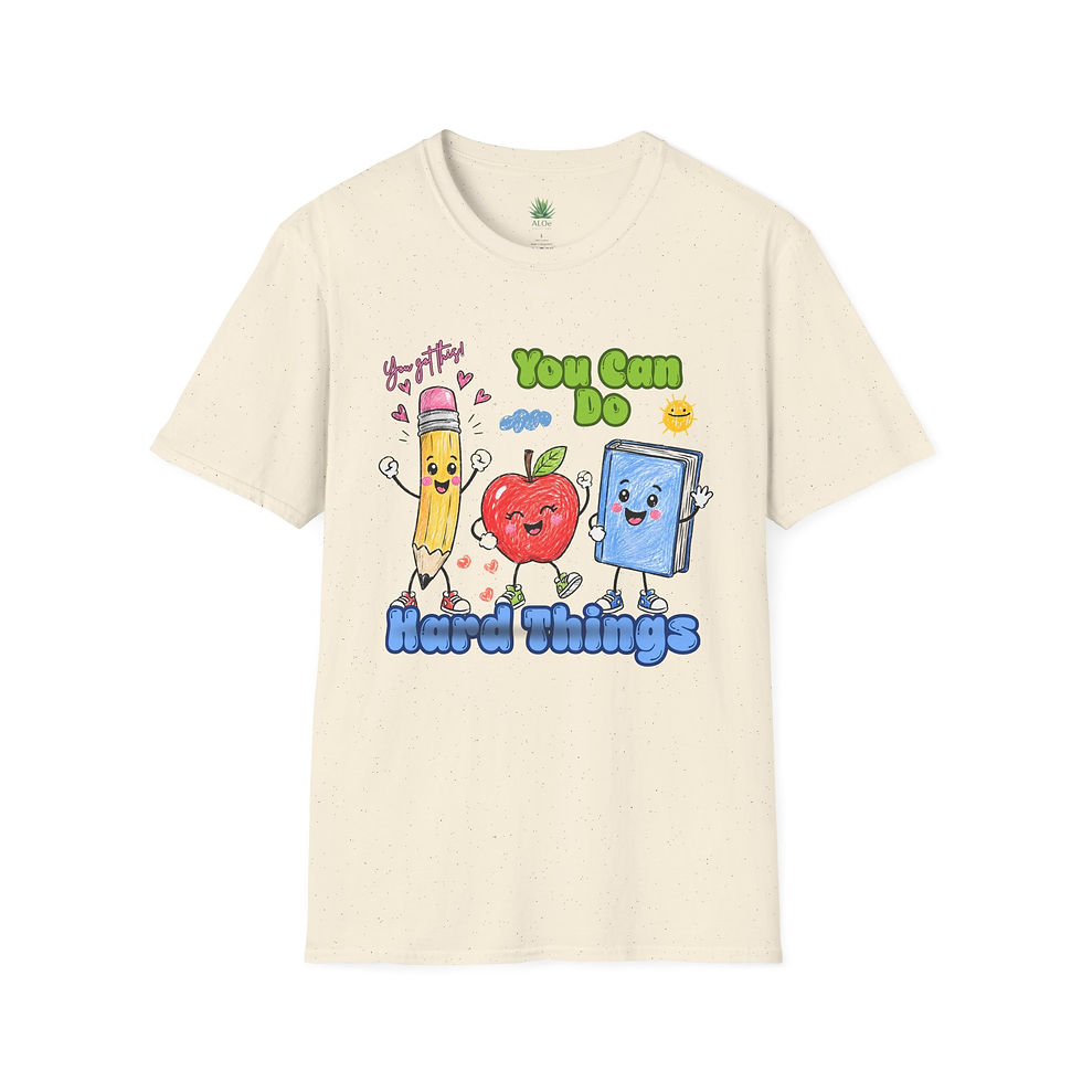 Thumbnail: Woman T-Shirt — “You Can Do” Cute School Supplies Motivational Tee