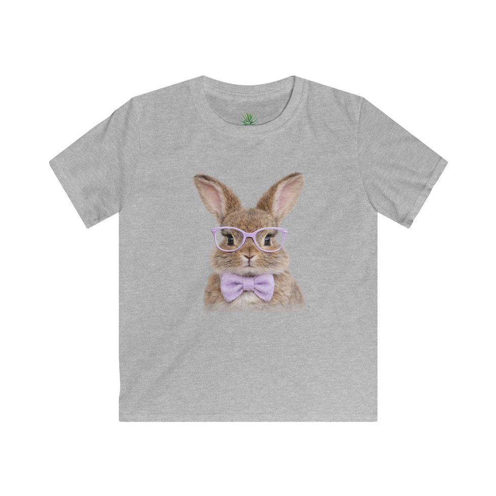 Thumbnail: Cute Bunny Glasses Kids Shirt – Easter Bunny Tee – Kids Easter Outfit