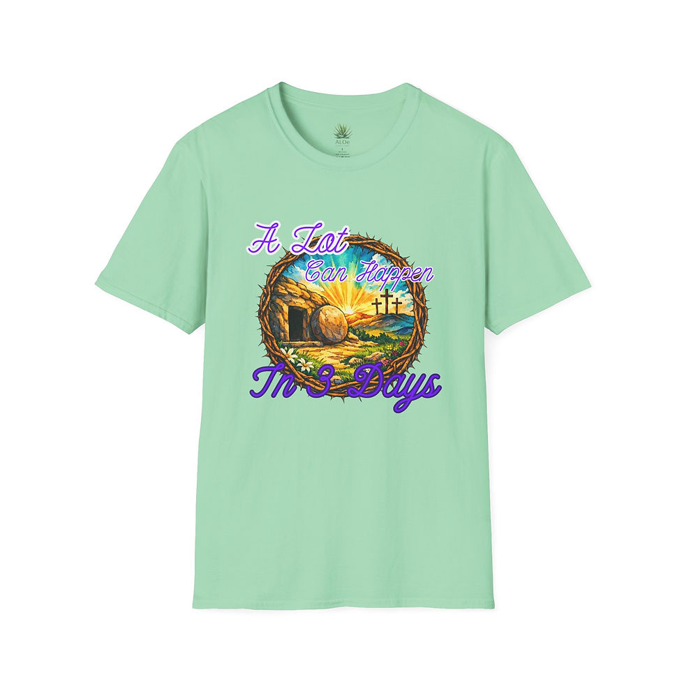 Thumbnail: A Lot Can Happen in 3 Days Christian Easter Shirt – Empty Tomb Resurrection