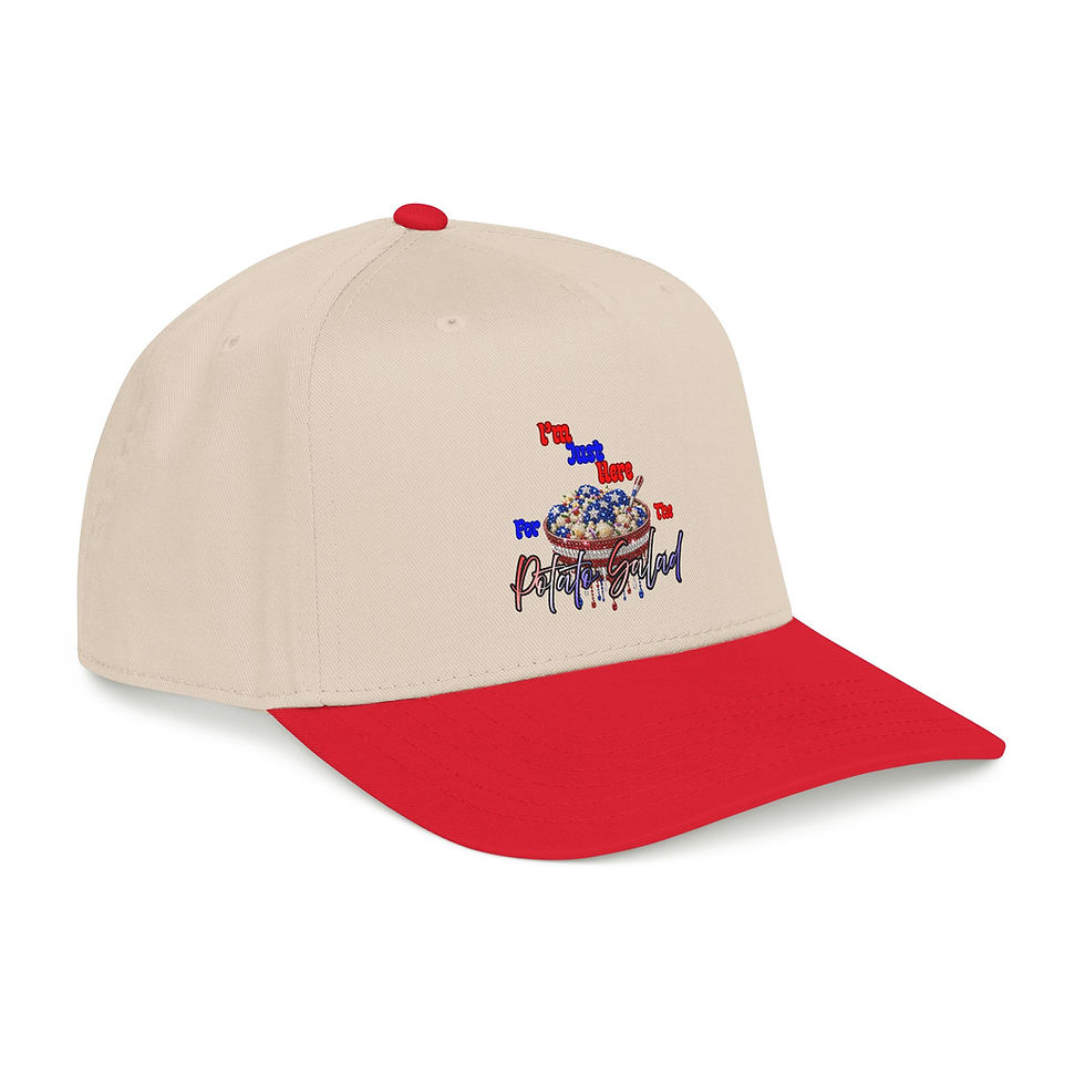 Thumbnail: I'm Just Here for the Potato Salad Patriotic Hat | Funny BBQ Cap