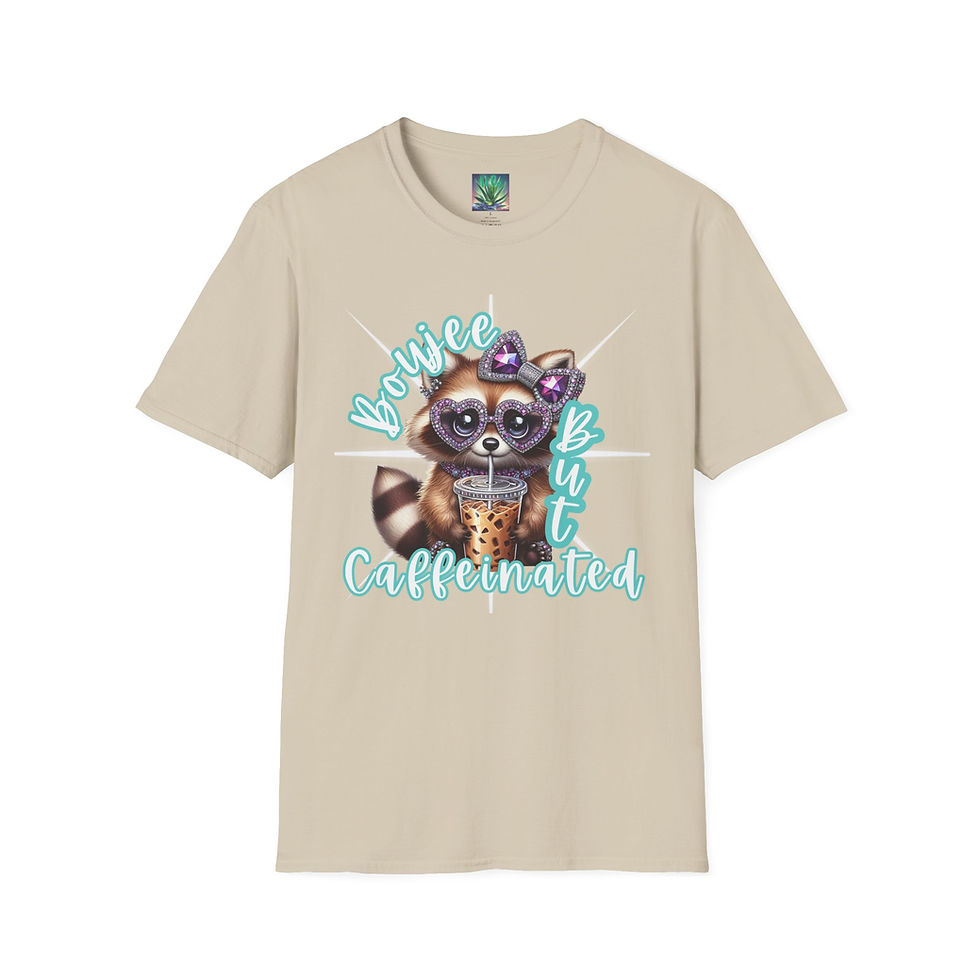Thumbnail: Cute Raccoon Coffee, Boujee but Caffeinated T-Shirt