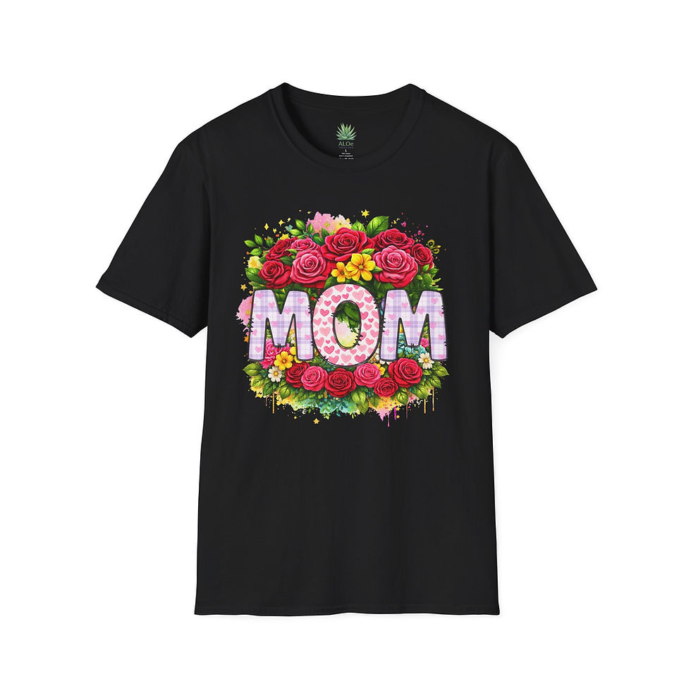 Thumbnail: Floral MOM Shirt with Roses | Mother’s Day Gift Shirt | Bright Floral Mama Tee