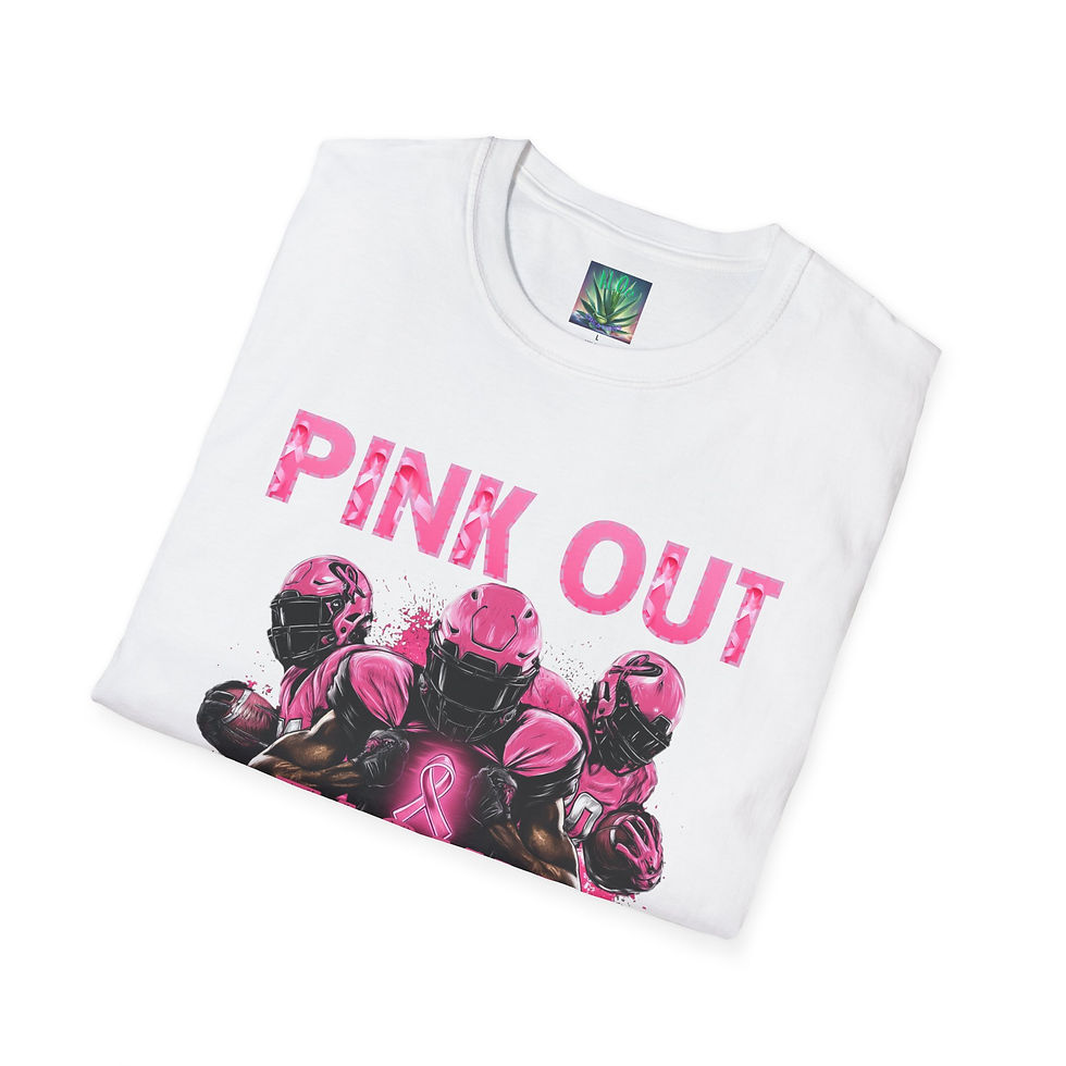 Thumbnail: Pink Out Tackle Breast Cancer Shirt – Football Awareness Support Tee