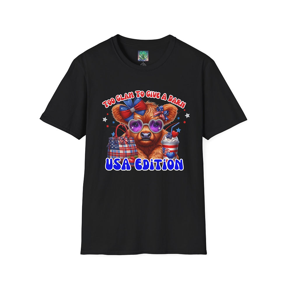 Thumbnail: Too Glam to Give a Darn USA Edition Unisex T-Shirt, Summer Shirt