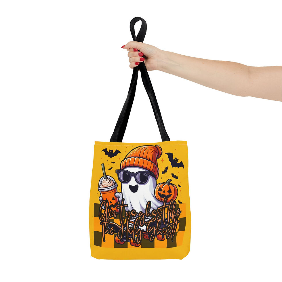 Thumbnail: Halloween Ghost Tote Bag, Fall Festival Accessory, Autumn Vibes Bag