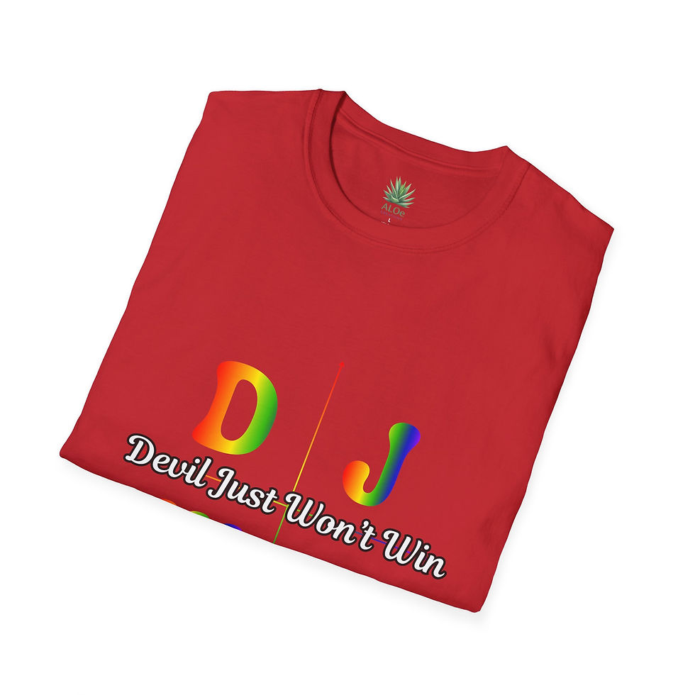 Thumbnail: DJWW Split Graphic Tee – Devil Just Won’t Win | Faith Streetwear Shirt