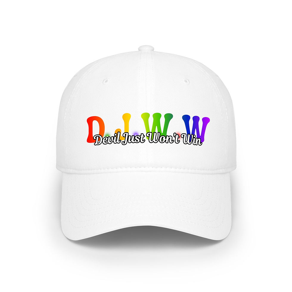 Thumbnail: DJWW Snapback Hat – Devil Just Won’t Win | Faith Streetwear Cap