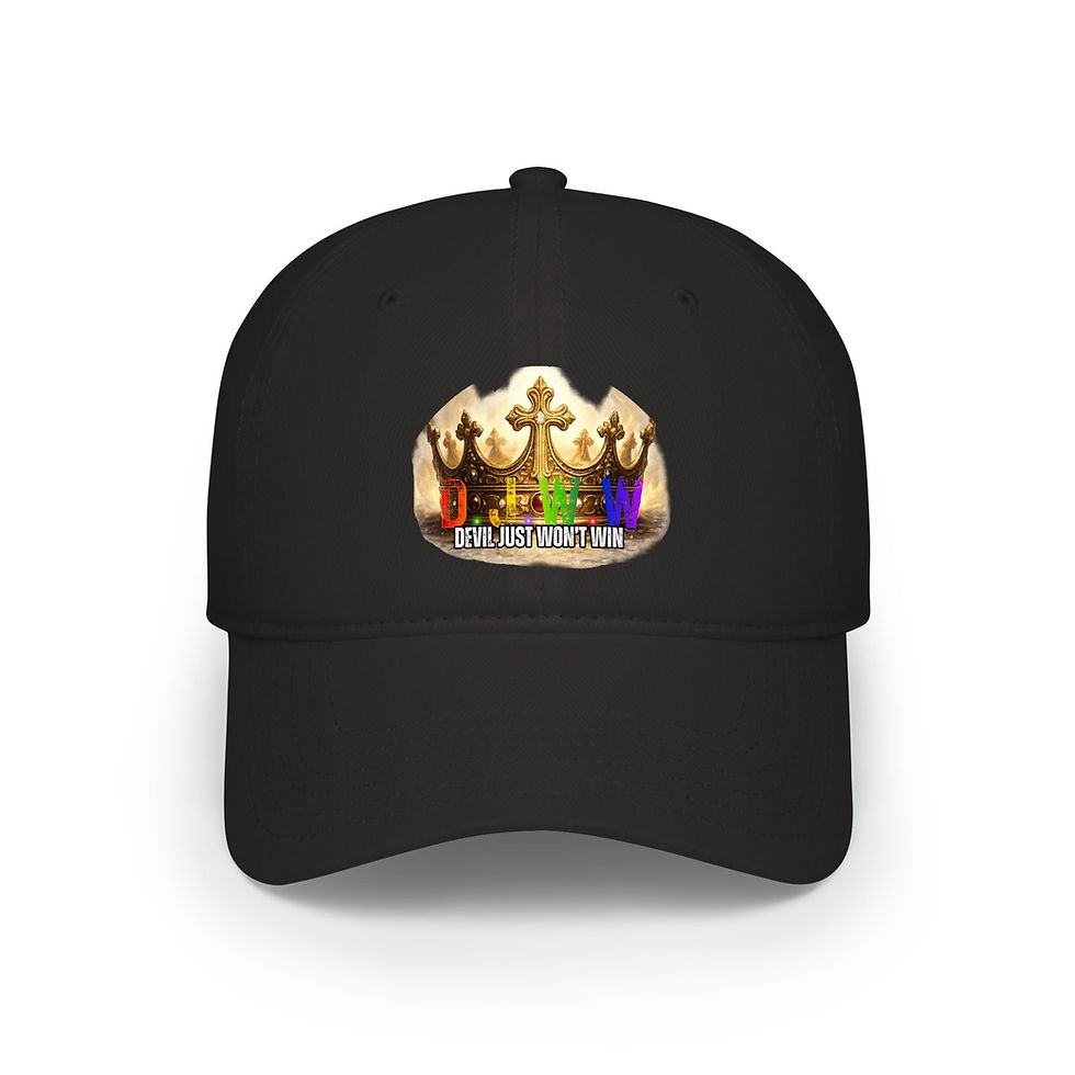 Thumbnail: DJWW Crown Snapback – Devil Just Won’t Win | Faith Victory Statement Hat