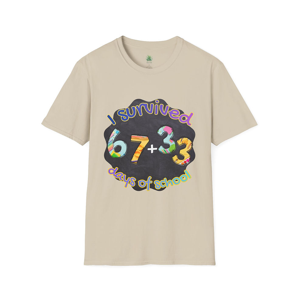 Thumbnail: I Survived 67 + 33 Days of School Tee | End of Year Teacher Shirt