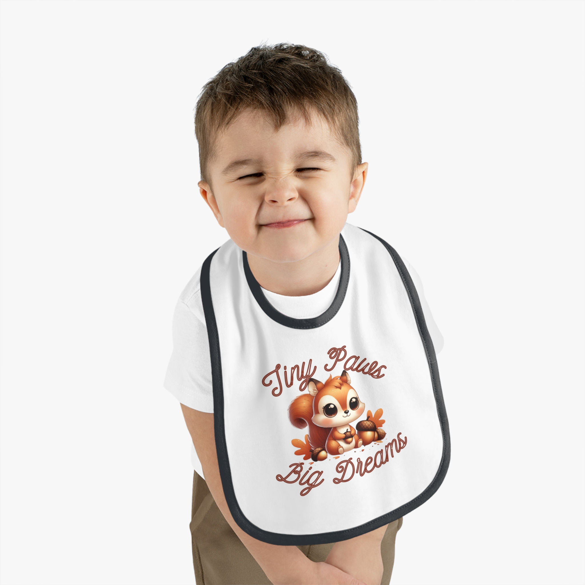 Tiny Paws Big Dreams Baby Bib