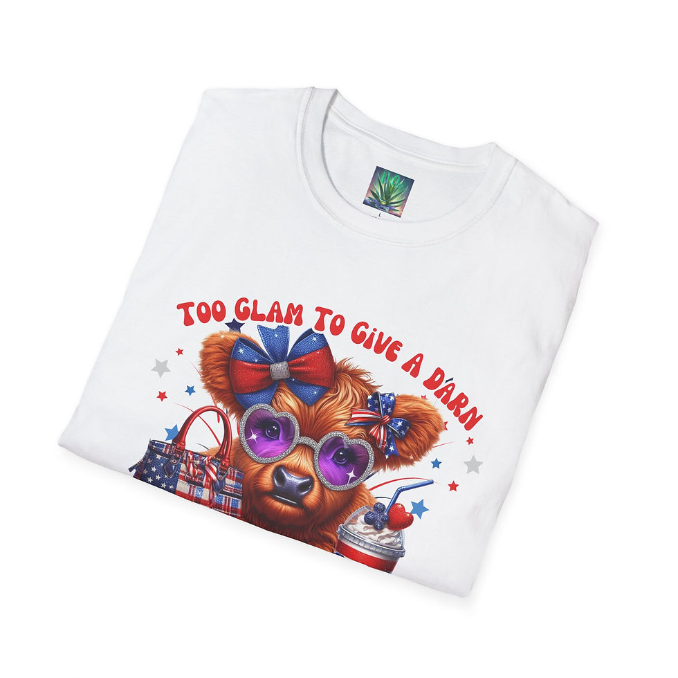 Thumbnail: Too Glam to Give a Darn USA Edition Unisex T-Shirt, Summer Shirt