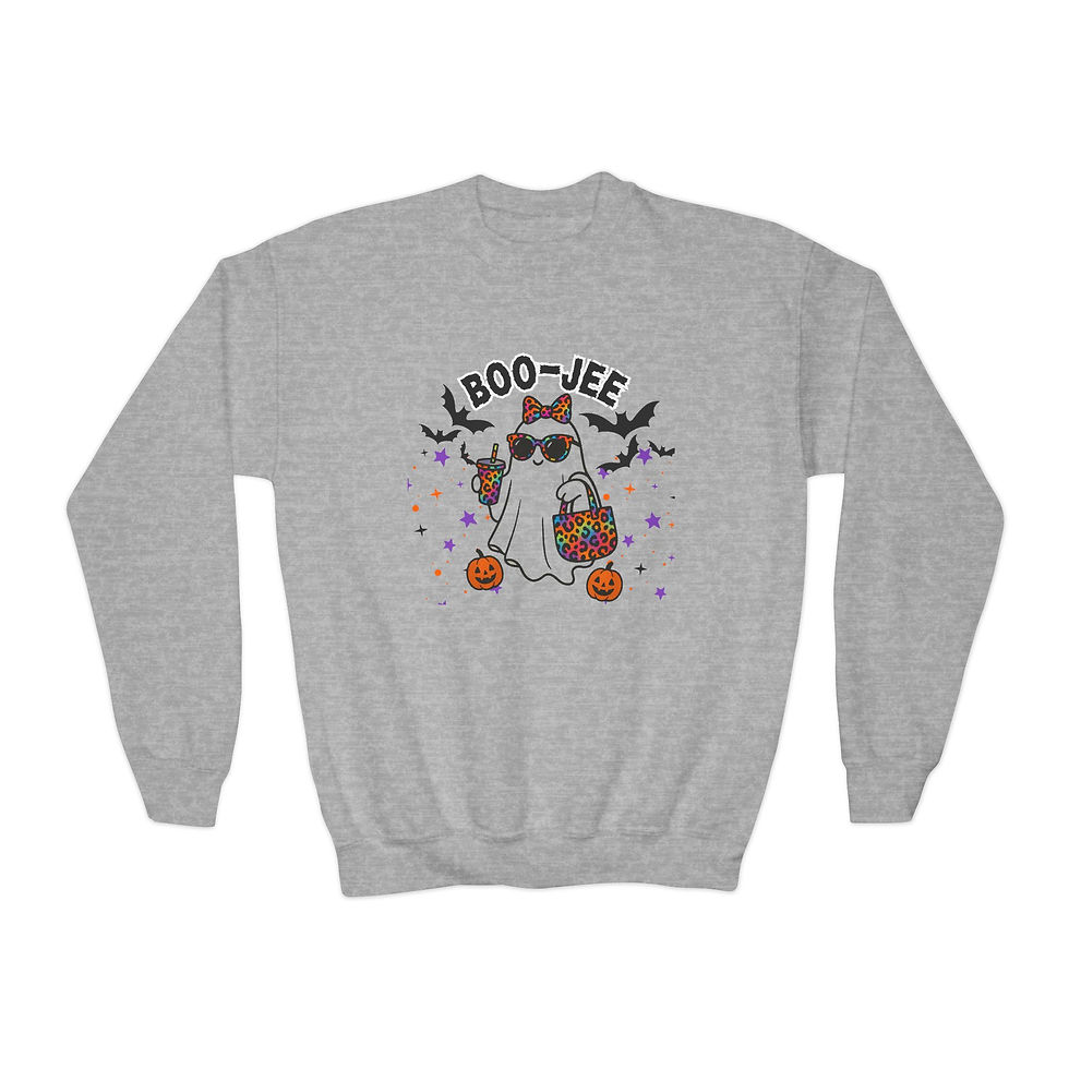 Thumbnail: Youth Sweatshirt, Boo-Jee Halloween, Kids Fall Apparel, Halloween Sweater